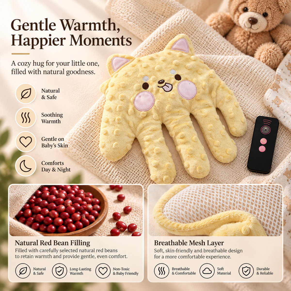 CuddlePaw™ — Baby Soothing Toy